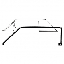 Roof Rail Seals - Landau Hardtop -  1966 Ford Thunderbird