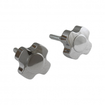 Windshield Knobs - Chrome Plated - 1966-77 Ford Bronco