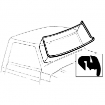 Windshield Seal - No Groove for Chrome - Premium - 1967-72 Ford Truck
