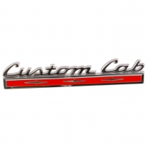 Back Panel Side Name Plate - Custom Cab - 1967 Ford Truck    
