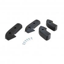 Seat Hinge Cover Set - Black - 1967-77 Ford Bronco