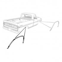 Wheel Opening Molding - RH Rear - 1967-72 Ford Truck