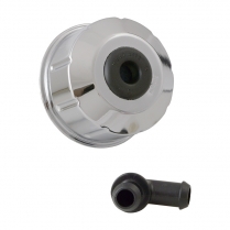Oil Filler/Breather Cap - Twist On - Chrome - 1965-70 Ford Truck, 1966-77 Ford Bronco, 1967-70 Ford Car