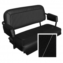 Rear Bench Seat - Black - Sierra with Sierra Inserts - 1968-77 Ford Bronco - Drop Ship Item**