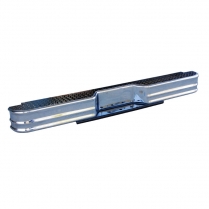 Rear Bumper - Chrome - Diamond Plate Step - 1973-96 Ford Truck, 1980-96 Ford Bronco