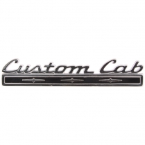 Back Panel Side Name Plate - Custom Cab - 1968-72 Ford Truck    
