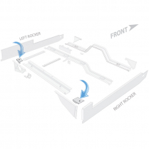 Floor Support Plates - Pair - Right & Left - 1966-77 Ford Bronco