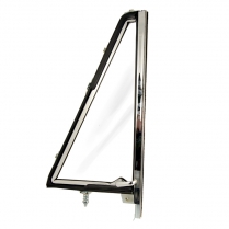 Vent Window Assembly - Right Hand - Chrome - 1966-77 Ford Bronco