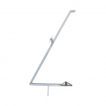 Vent Window Inner Frame - LH - Stainless Steel - 1966-77 Ford Bronco