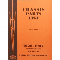 Book - Chassis Parts List - 1928-37 Ford Truck, 1928-37 Ford Car  