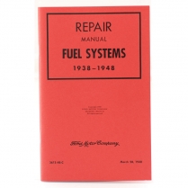 Book - Mechanics Repair Manual - Fuel System - 1938-48 Ford Car  