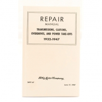 Book - Mechanics Repair Manual - Transmission/Clutch - 1932-48 Ford Car  