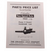Installation Book - Columbia Overdrive - 1935-36 Ford Car  