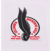 Decal - Columbia Overdrive Windshield - 1933-41 Ford Car  
