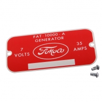 Tag - Generator - 1954-55 Ford Truck, 1954-55 Ford Car
