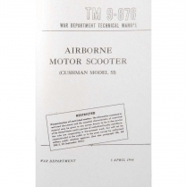 Shop Manual - 1944 Cushman Scooter