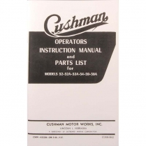 Instruction Manual & Parts Book - 50 Series - 1946-48 Cushman Scooter