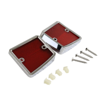 Rear Body Red Reflectors - Pair - 1970-72 Ford Truck, 1970-77 Ford Bronco