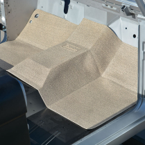 Front Floor Mat - Parchment with Bronco Script - 1966-77 Ford Bronco