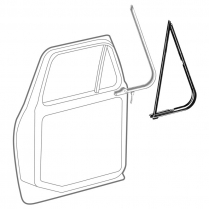 Vent Window Seals - Economy Line - 1973-79 Ford Truck, 1978-79 Ford Bronco