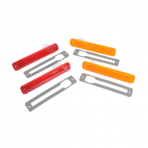 Side Marker Lamps - Set of 4 - Non Scripted - 1973-79 Ford Truck, 1978-79 Ford Bronco, 1975-86 Ford Econoline