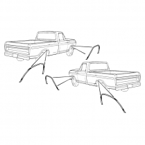 Wheel Opening Molding Set - 1973-79 Ford Truck, 1978-79 Ford Bronco