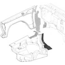 Fender Apron Seal - 1974-76 Ford Truck    