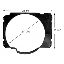 Fan Shroud - Radiator - 360, 390ci. - 1975-76 Ford Truck