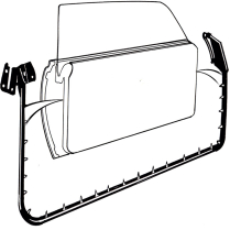 Door Seal Kit - Hardtop - 1972-76 Ford Thunderbird, 1972-76 Lincoln Mark IV