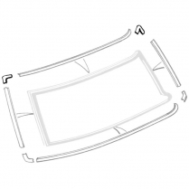 Upper Windshield Corner Molding - 1977-79 Ford Truck, 1978-79 Ford Bronco