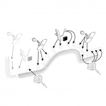 Bed Side Race Track Molding - 8 foot bed - RH - 1977-79 Ford Truck