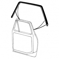 Upper Door Seals - Pair - 1973-79 Ford Truck, 1978-79 Ford Bronco