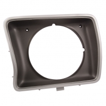 Headlight Door - LH - Argent - Round Headlamp - 1978-79 Ford Truck, 1978 Ford Bronco