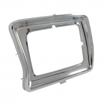 Headlight Door - LH - Chrome - Rectangular Headlamp - 1978-79 Ford Truck, 1978-79 Ford Bronco