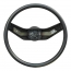STEERING WHEEL-BLACK-2 SPOKE