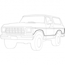 Lower Racetrack Molding Kit - 1978-79 Ford Bronco