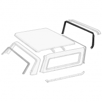 Removable Roof Front Seal - On Metal Cab Roof - 1978-96 Ford Bronco
