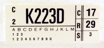 Decal - Engine Code - 400 AT - 1973 Ford Car  