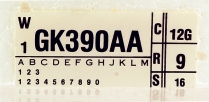 Decal - Engine Code - 351 AT - 1976 Ford Car  