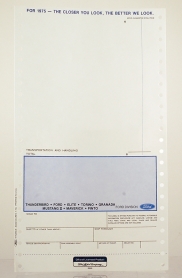 New Vehicle Window Price Sticker - 1975 Ford Car  