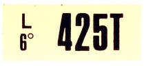 Decal - Engine Code - 428 SCJ AT - 1969 Ford Car  