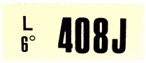 Decal - Engine Code - 428 CJ MT - 1968 Ford Car  
