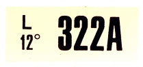 Decal - Engine Code - 390 GT MT - 1967-68 Ford Car  