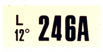 Decal - Engine Code - 289 AT Hi Performance - 1966-67 Ford Car  