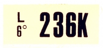 Decal - Engine Code - 289 2V MT - 1967-68 Ford Car  