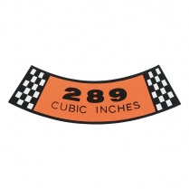 Decal - Air Cleaner - 289 CID - 1964-66 Ford Car  