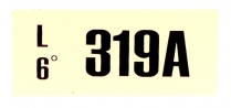 Decal - Engine Code - 390 4V AT - 1967 Ford Car  