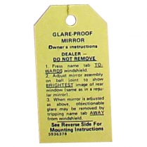 Tag - Glare Proof Mirror - 1950-56 Ford Car