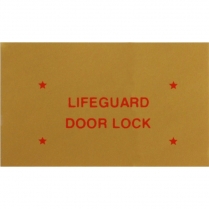 Decal - Lifegaurd Door Lock - 1957-59 Ford Car  
