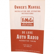 Radio Owners Manual - 1950 Ford Car  